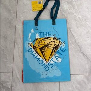 NWT Trader Joe’s Delaware Bag with Blue Handle